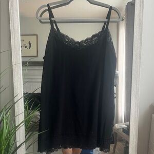 Torrid Black Lace Trim Camisole